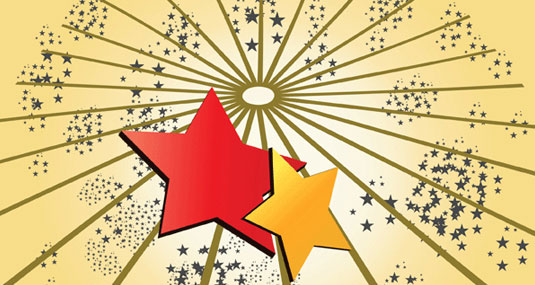 Star Background Vector Design